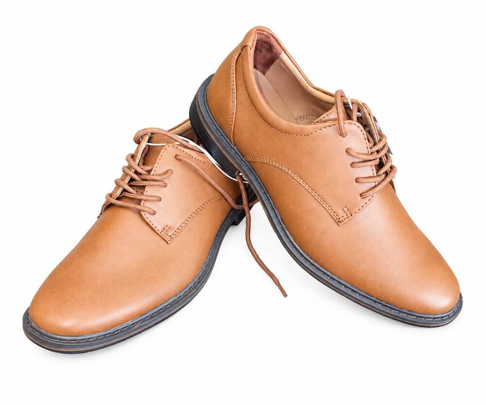 Goodfellow & Co Men’s Size 7 Leo Oxford Brown Lace-Up Dress Shoes NWT